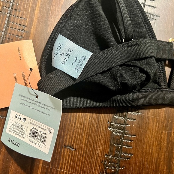 Black Triangle Bikini bra - Picture 3 of 4